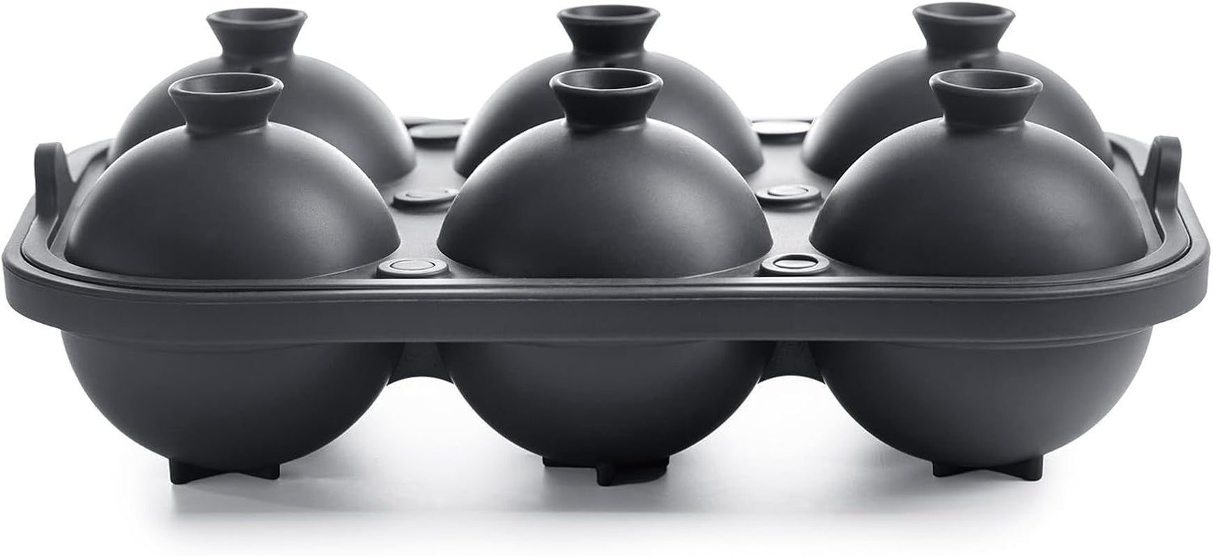 Ice Cube Molds – Large Silicone Ice & Sphere Mold Combo with Built-In Easy-Fill Funnel 2-Inch round & Square Whiskey Ice Molds for Cocktails & Bourbon